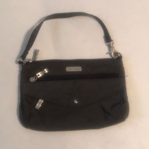 Baggalini clutch - pink/grey - EUC